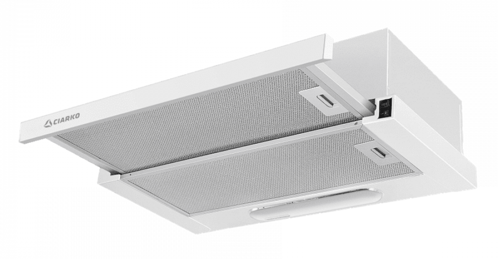 Вытяжка встраиваемая CIARKO Szuflada SL-S 60 white/белая 450 м3/ч, 1 мотор,встраив/телеск