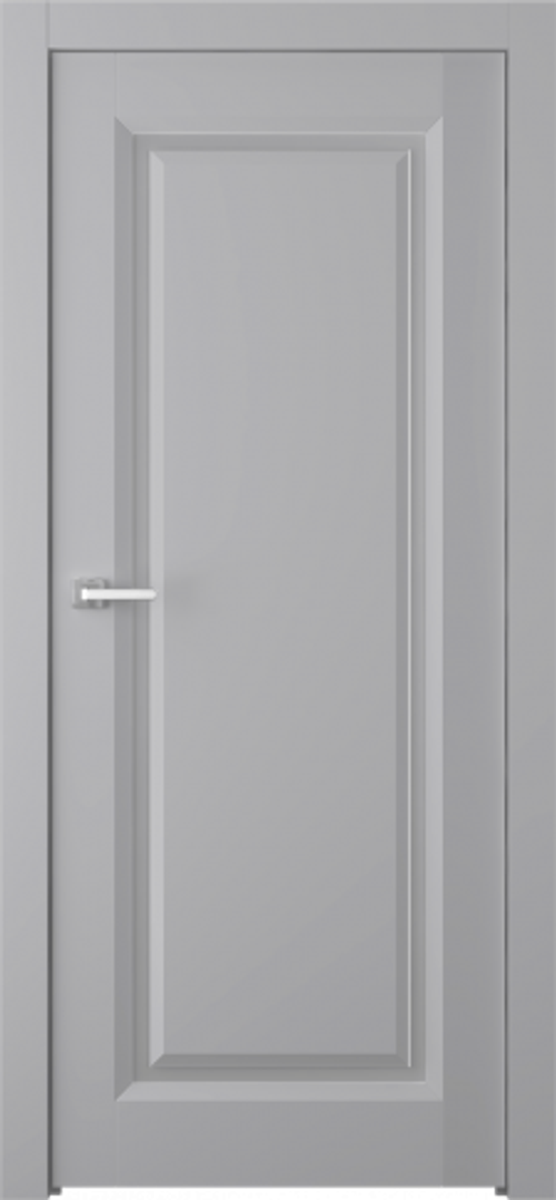 Дверь Платинум 1 / Цвет Эмаль светло - серый / Мателюкс белый / Двери Belwooddoors