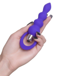 Фиолетовая анальная вибровтулка 14см ToyFa ToDo Twisty 358010