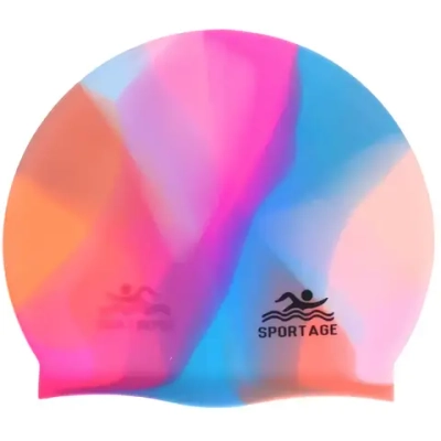 Шапочка для плавания силиконовая Sportage Multicolor (микс цветов)