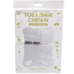 Занавес фольгированный «Прямоугольник» ш1м, в2м (глянец), серебро