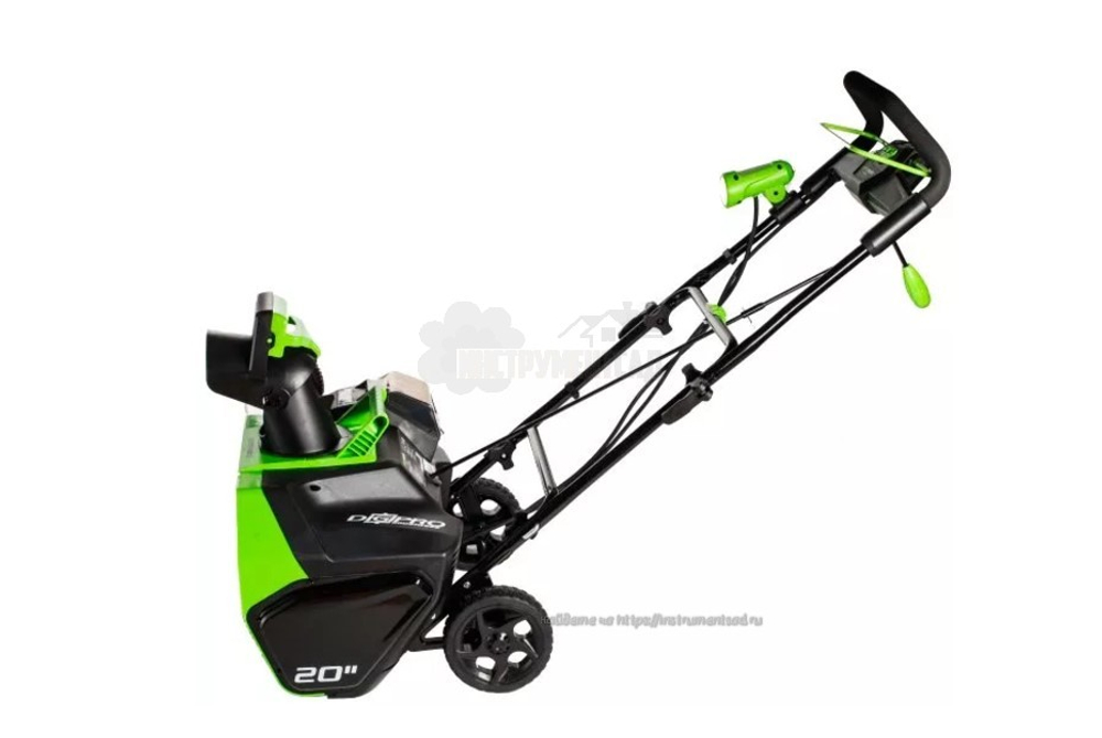 Аккумуляторный снегоуборщик GREENWORKS GD40SB с аккумулятором 4 а/ч и ЗУ