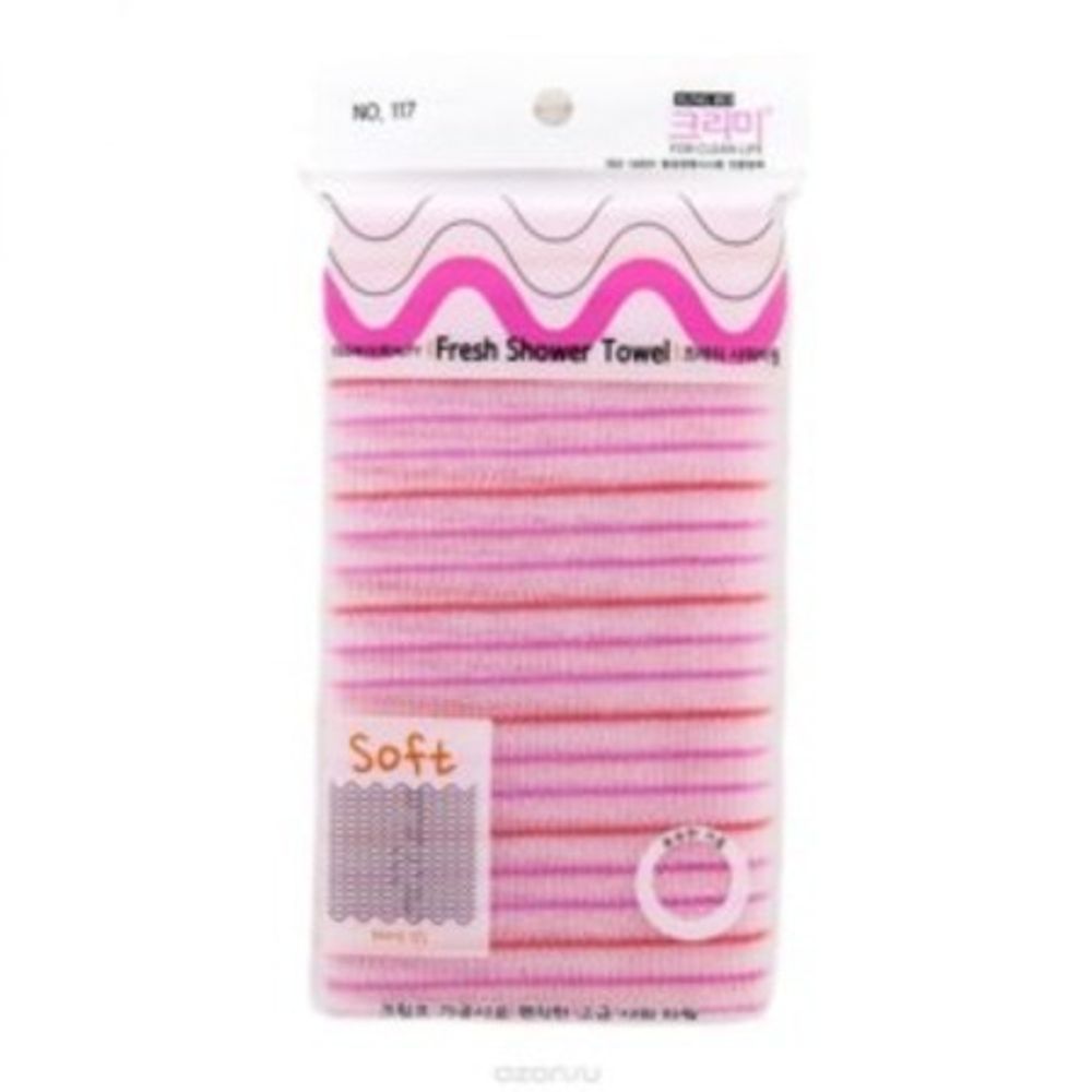 CLEAN&BEAUTY Мочалка для душа (28х100) SUNG BO CLEAMY Fresh Shower Towel
