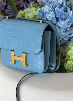 Сумка Hermes из кожи крокодила