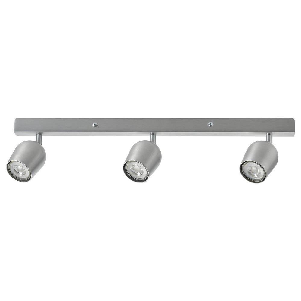 IKEA RÖKFRI  (ИКЕА РЁКФРИ)  -  Потолочный светильник, 3 спота - серебристый