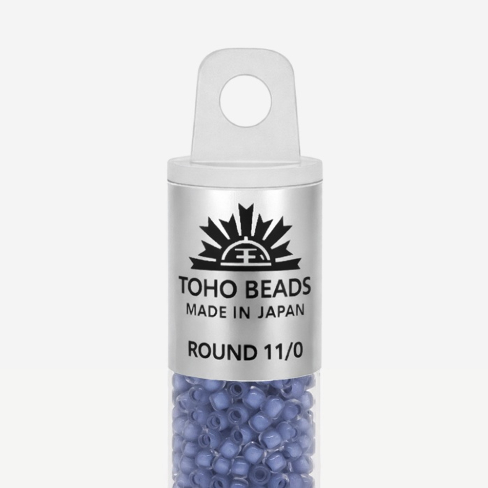 Японский бисер TOHO Round 11/0 (№977), окрашенный изнутри прозрачный
