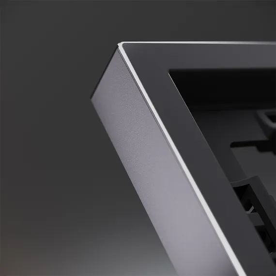 Рамка металлическая на 2 поста Voltum S70 Metal Антрацит VLSM120212