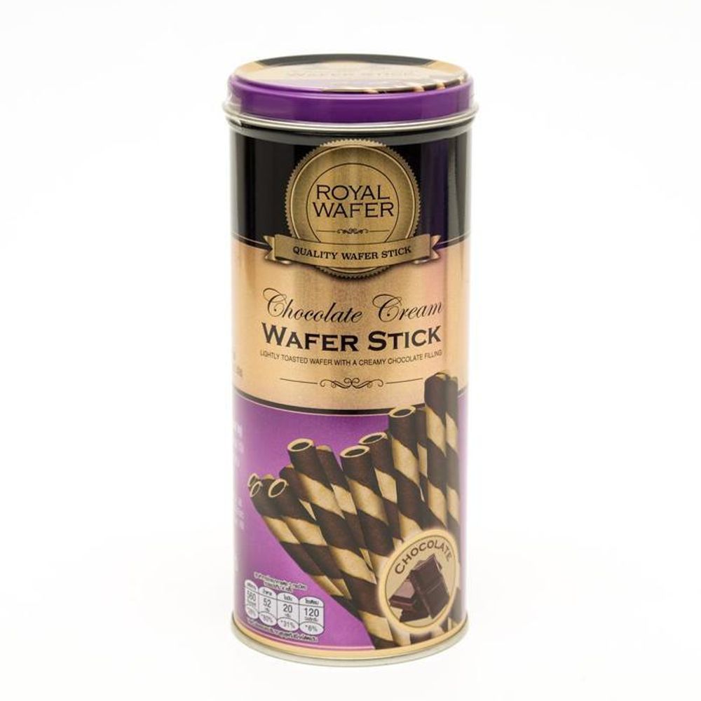 Вафельные трубочки Royal Wafer c шоколадной начинкой 125 г