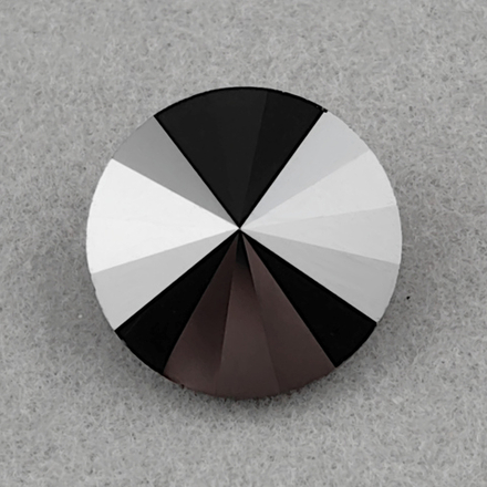 Риволи Preciosa, цвет Черный/Гематит (Jet Hematite)