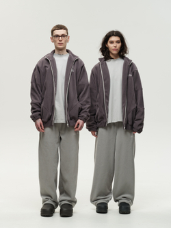 Zip-Up Sweatshirt Grey Excalibur