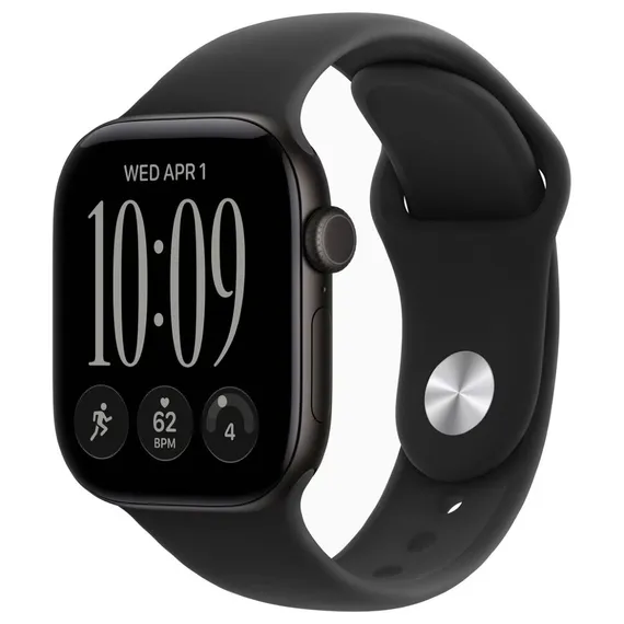 Умные часы Apple Watch Series 12 46 мм Aluminum Черный Sport Band Черный Black