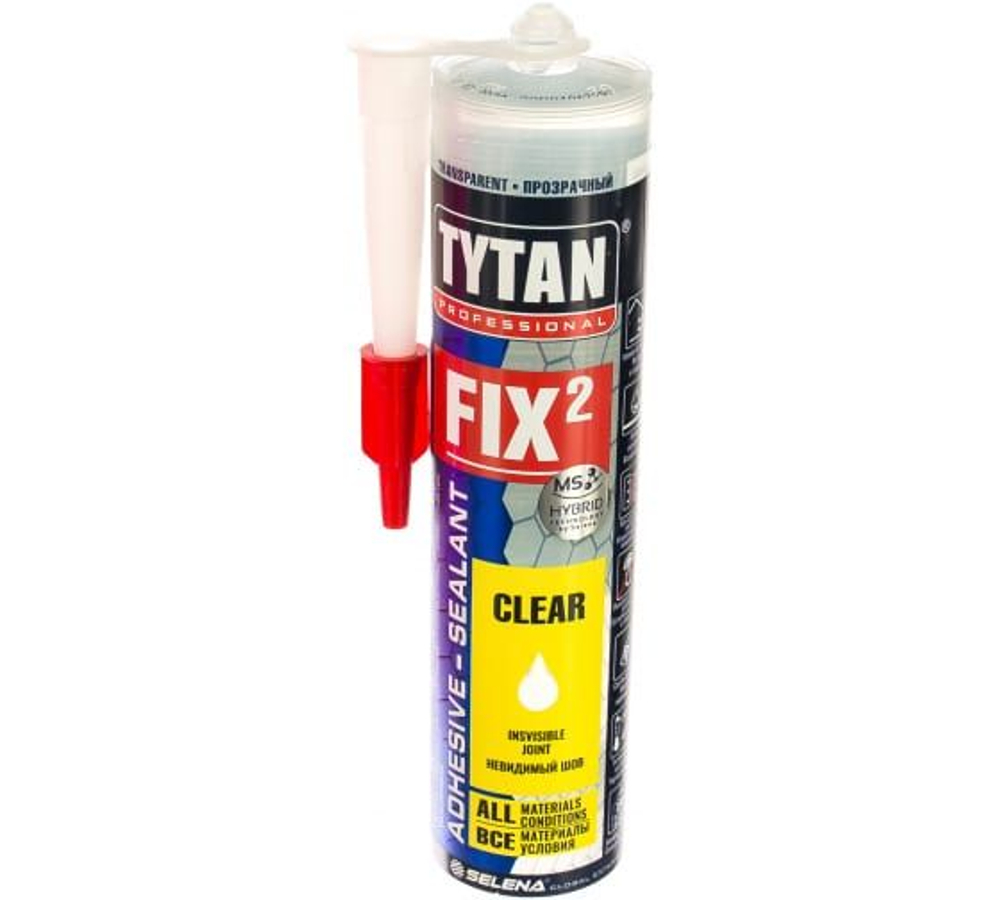 Клей-Герметик Fix Clear, 290 мл, TYTAN Professional
