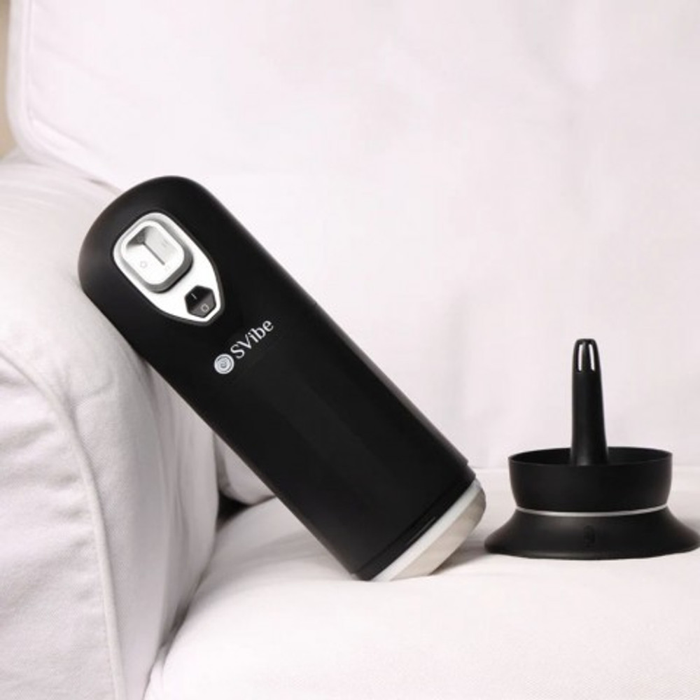 Мастурбатор SVibe Ikon JET 3-в-1: вибрация, подогрев, имитация фрикций