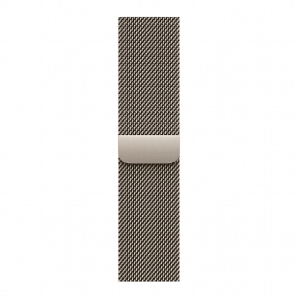 Apple Watch S12 46 mm Natural Titanium Case | Natural Milanese Loop, S/M