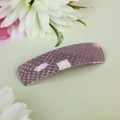 Заколка автомат «Lady Collection - Лали», прямоуг., 6 цветов, 10*2,5см (Кокетка)