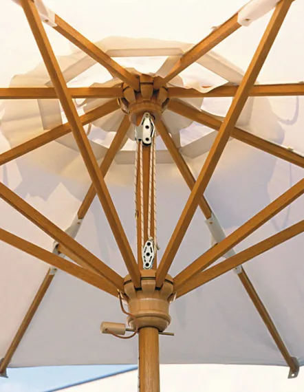 Зонт для кафе профессиональный Palladio Standard, 300х400 см, слоновая кость