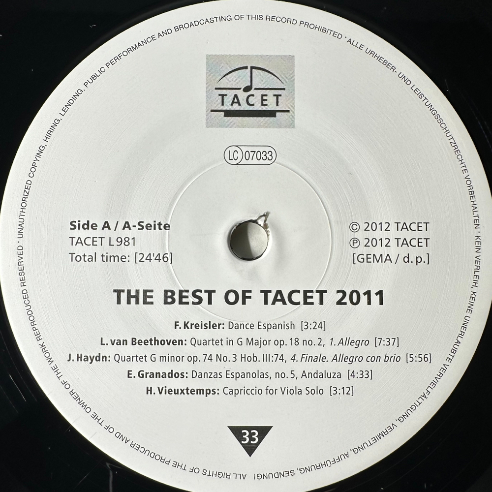 Сборник Best Of Tacet 2011 (Германия 2012г.)