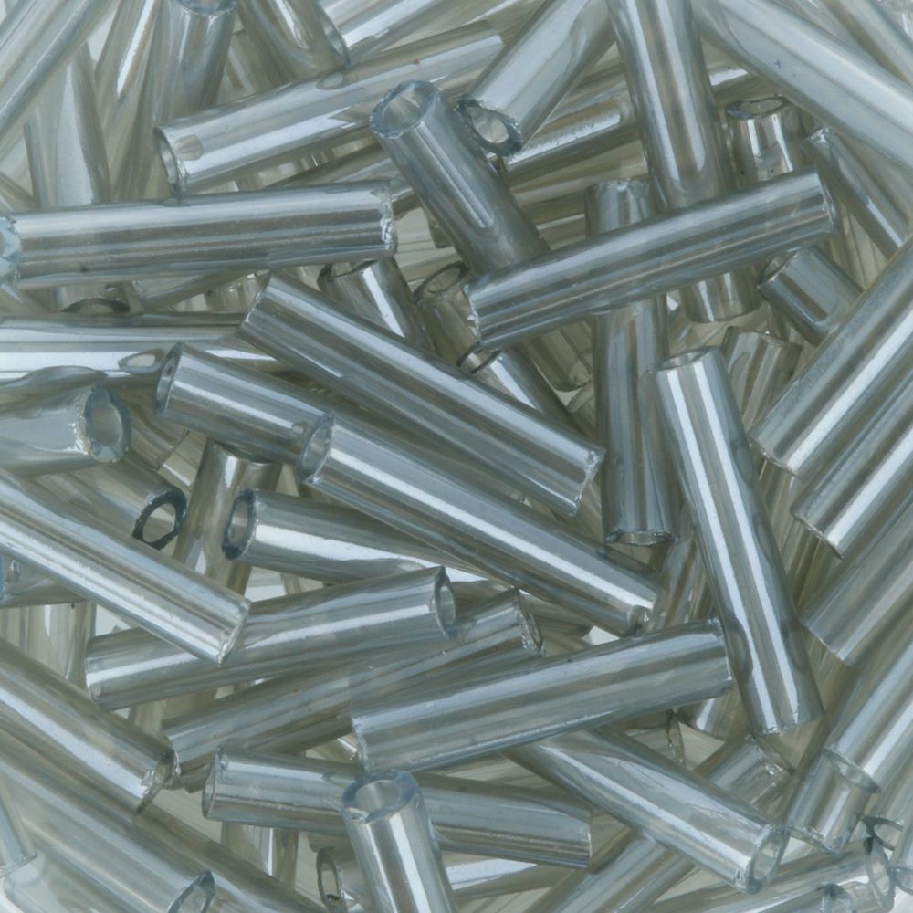 Бисер Toho Bugle 3 (9 мм), 25 г (5х5 г), 0150 серый/перл