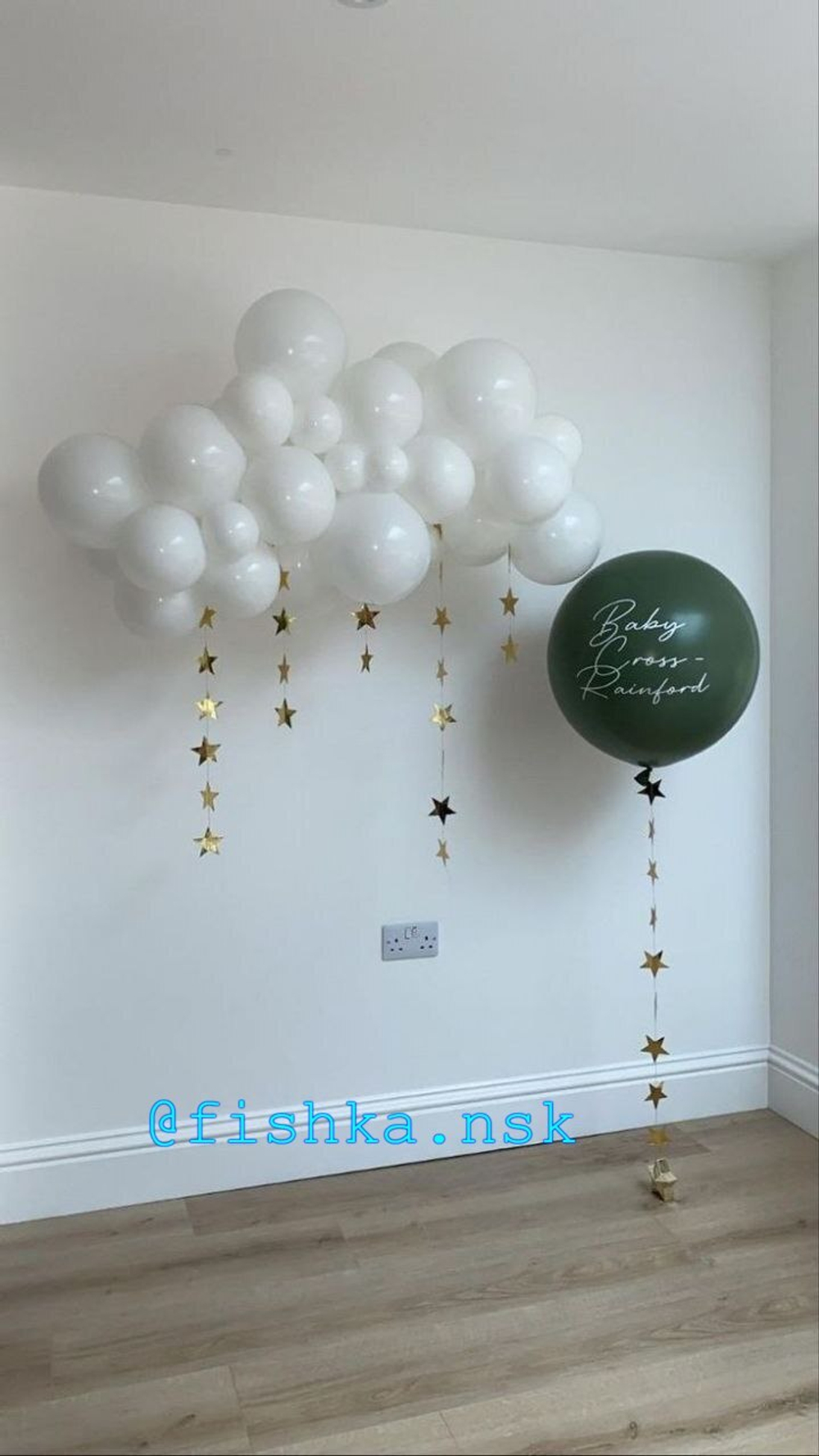 Фотозона на крестины ребенка