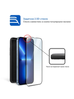 Защитное стекло iPhone 13 mini 5.4" Mocoll (черный)