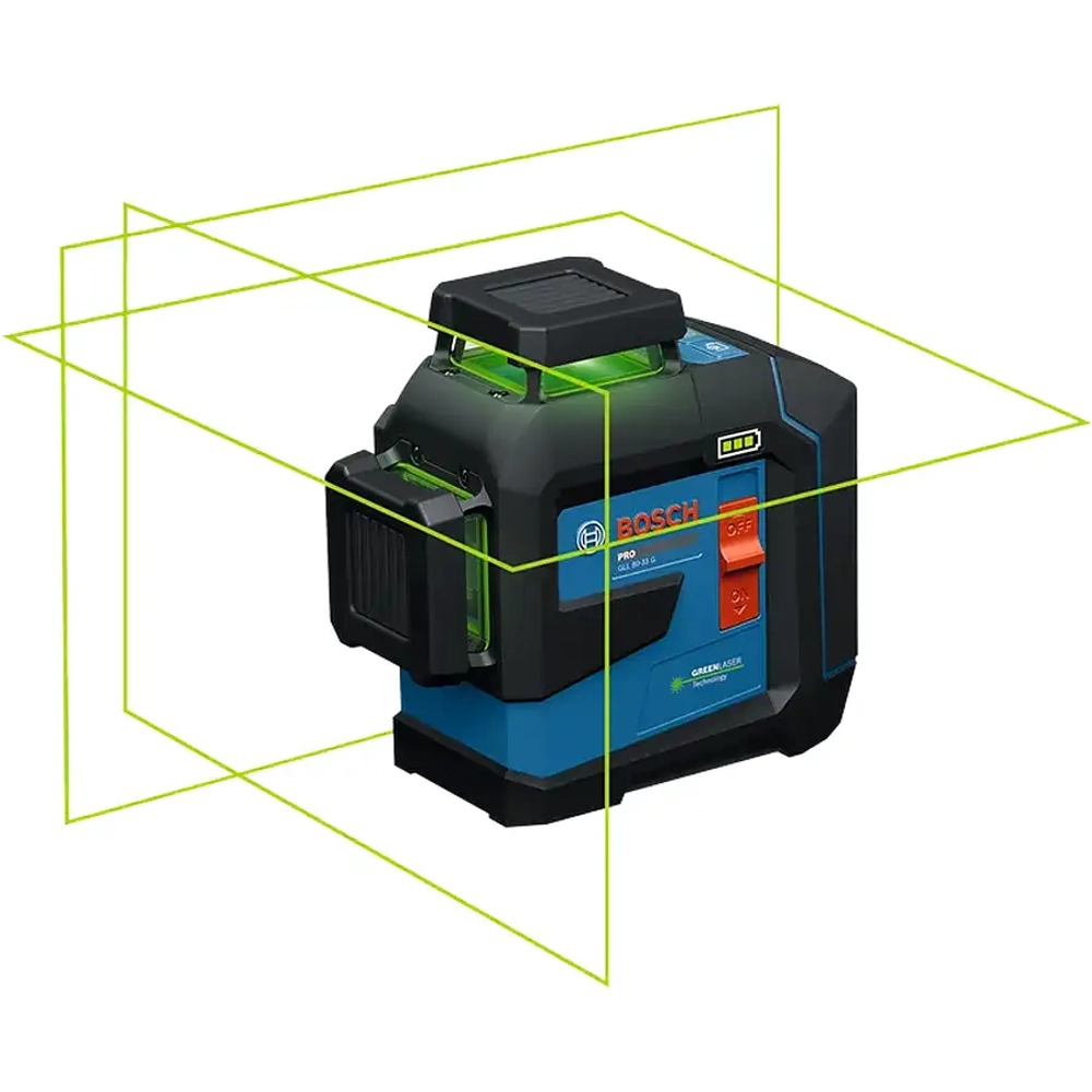 Лазерный нивелир GLL 80-33 G + LB10 + DK20 + BA3.7VXL + кейс BOSCH 0601065501