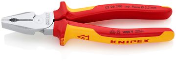 Плоскогубцы комбинированные особой мощности, 200 мм, KNIPEX 02 06 200 KN-0206200