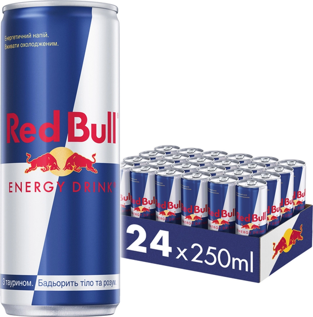 Энергетик Red Bull 0,25 л. упаковка 24 шт