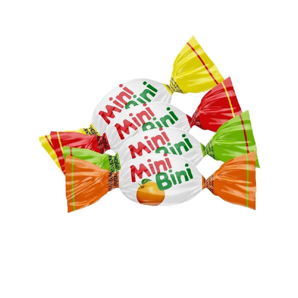 Карамель лед MiniBini со вкусом апель, лимон, груши, колы Микс вес