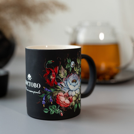 Кружка конусная с изображением Жостово 330мл CUP06122023001