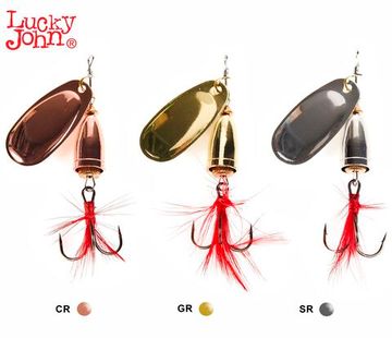 Блесна вращ. Lucky John BELL SPIN 04 010.0г C/G/S 3шт. набор