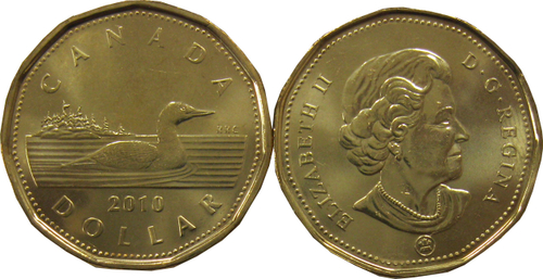1 доллар "Животные. Утка" 2010 год UNC