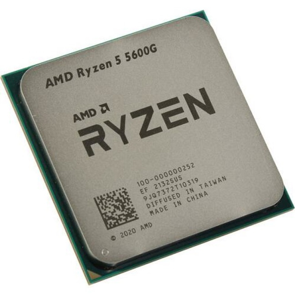 Процессор AMD Ryzen 5 5600G, AM4, 6C/12T, 3.9/4.4GHz, Radeon Vega 7, L3 16Mb, 65W, OEM (100-000000252)