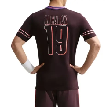 Мужская теннисная футболка Nike Court Dri-Fit Carlos - burgundy ash