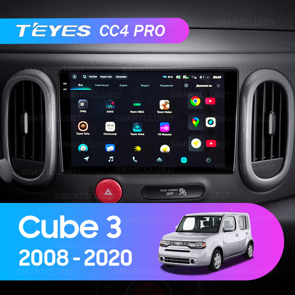 Teyes CC4 Pro 10,2" для Nissan Cube 3 2008-2020