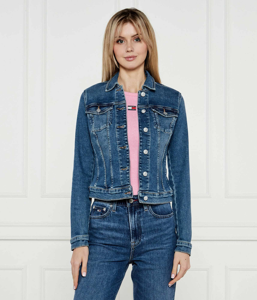 Джинсовая куртка Vivianne Tommy Jeans - голубой(DW0DW20158)