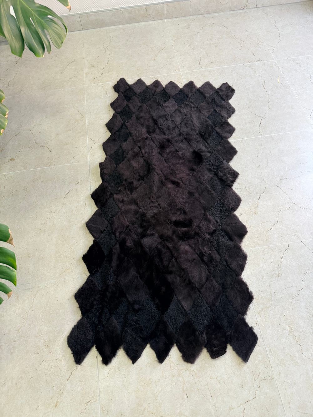 Покрывало меховое ковер из шкуры овчины