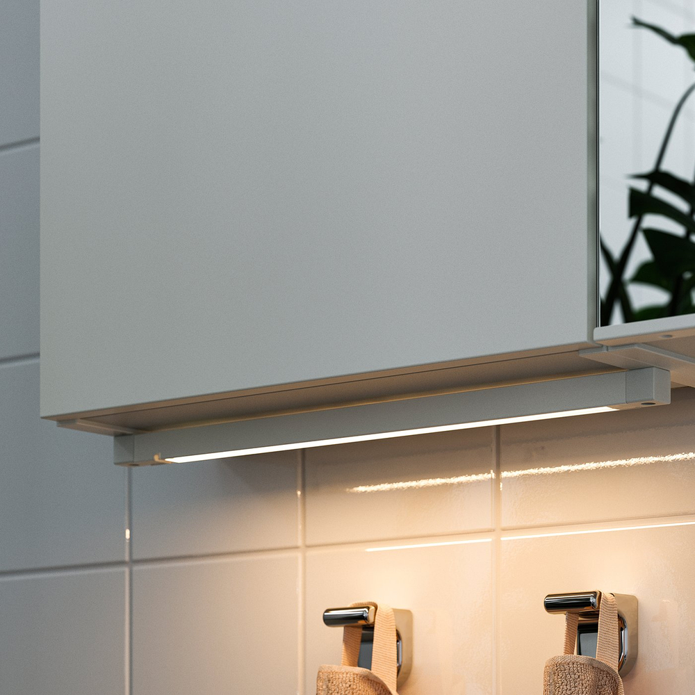 IKEA SILVERGLANS  (ИКЕА СИЛВЕРГЛАНС)  -  Светодиодная лента для ванной - диммируемая, белый 40 см