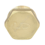 Заглушка латунь Ду 15 (1/2") НР LD LD.65.505.15