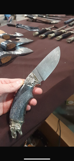 Подарочный нож Юрский, дамасская сталь