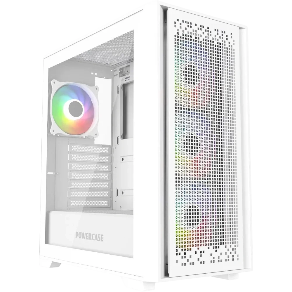 Корпус Powercase ByteFlow TG ARGB White (CBFW-A4)