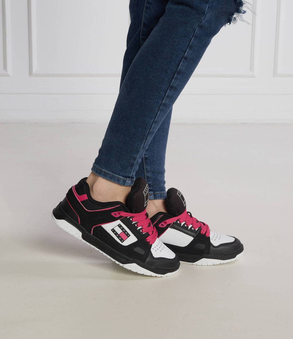 кожаные кроссовки wmn skate low Tommy Jeans - черный(EN0EN02053)