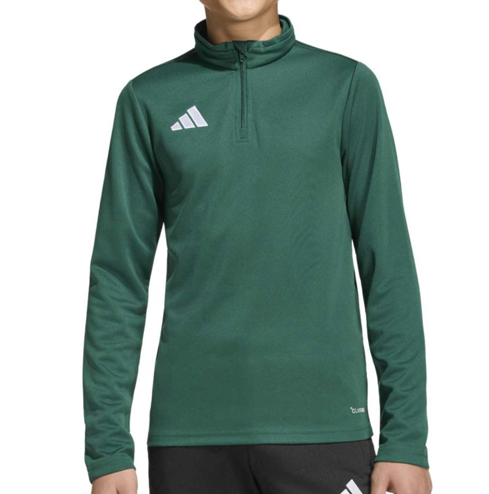 Детская толстовка Adidas Kids Entrada 26 Training Top - dark green/white
