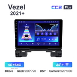 Teyes CC2 Plus 10,2"для Honda Vezel 2021+
