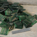 Стеклянная мозаика FLORY20 G65 20х20 мм зеленый цвет ArtWorker