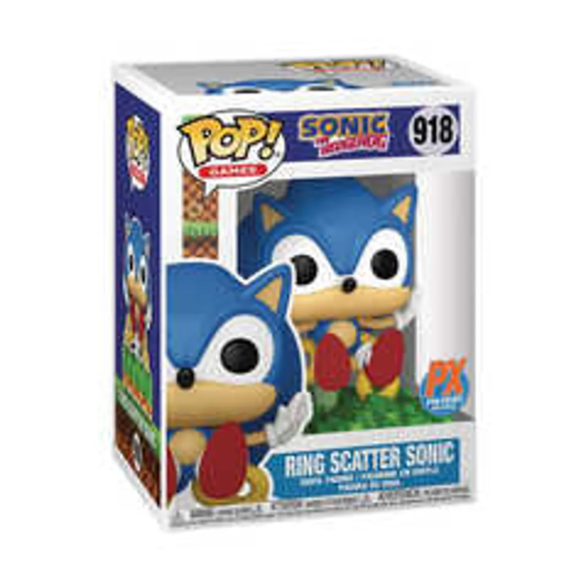 Фигурка Funko POP! Sonic the Hedgehog: Ring Scatter Sonic (PX Exc) (918)