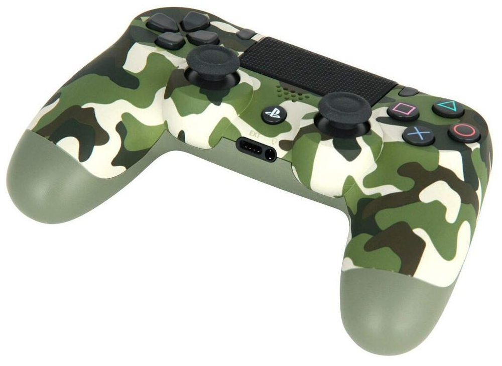Sony DualShock 4 v2 (CUH-ZCT2E) зеленый камуфляж