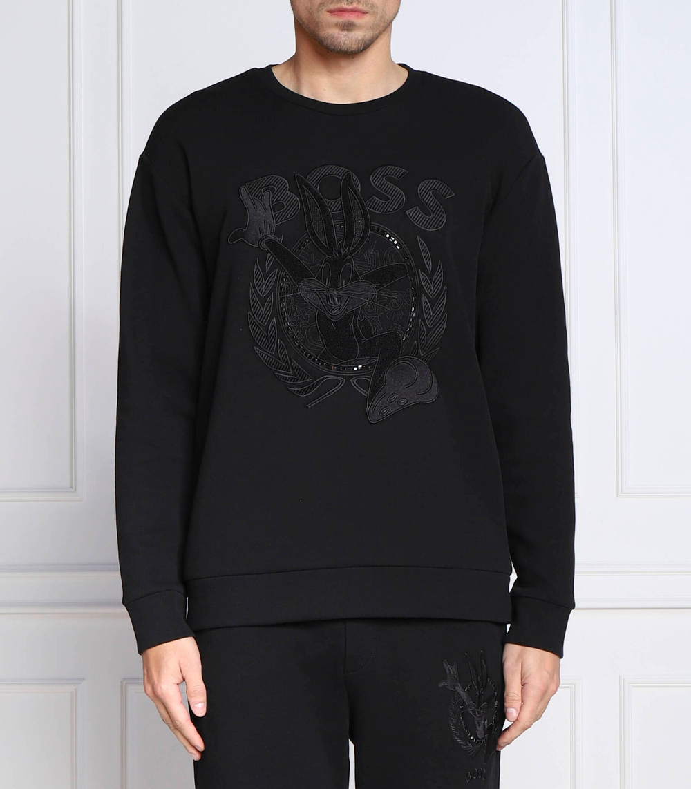 Худи boss x looney tunes salbo lunar BOSS GREEN - черный(50483822)