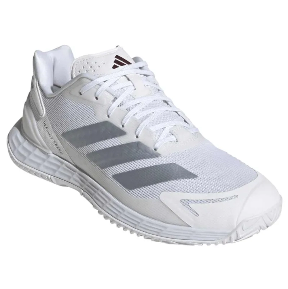 Теннисные кроссовки Adidas Defiant Speed 2 M - cloud white/tech grey metallic/maroon