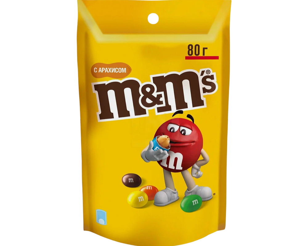 Драже M&M s 80г с арахисом, шт