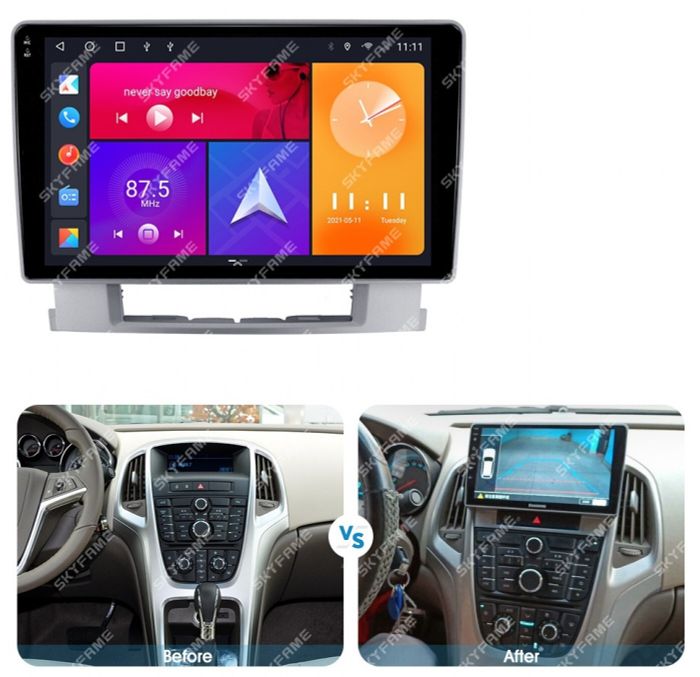 Магнитола для Opel Astra J 2010-2015 - Kuberg QLed, Android 13, Быстрейшая, CarPlay, SIM-слот